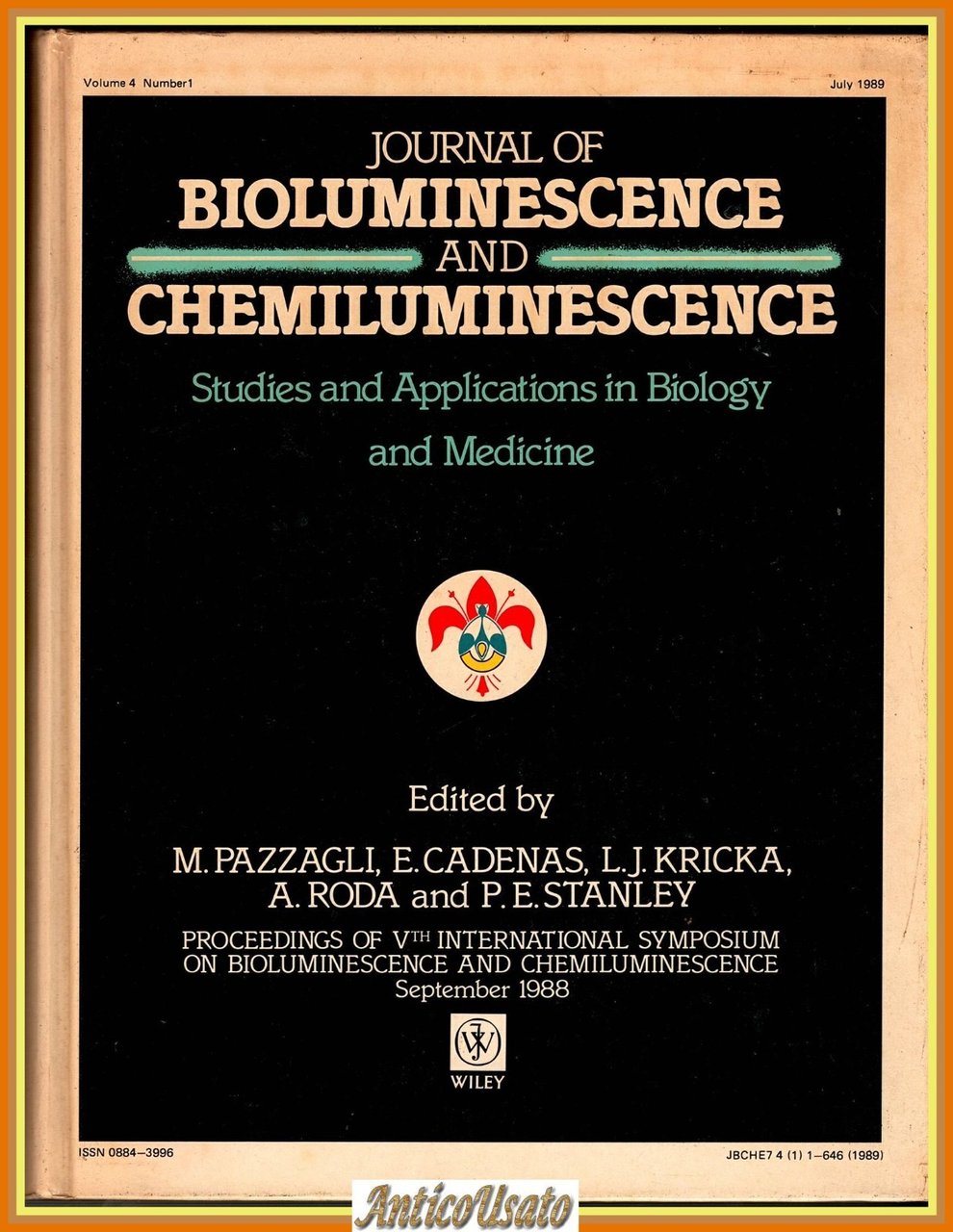 JOURNAL OF BIOLUMINESCENCE AND CHEMILUMINESCENCE Volume 4 numero 1 Luglio …