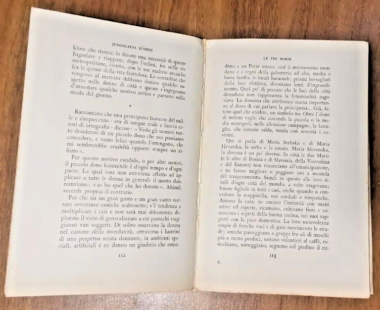 JUGOSLAVIA D'OGGI di Ugo Cuesta 1939 Mondadori Libro tempo nostro