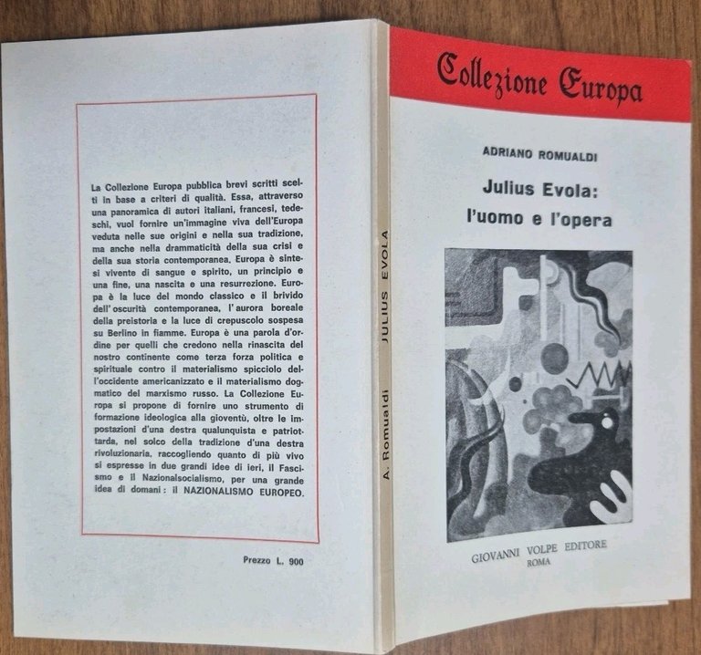 JULIUS EVOLA L'UOMO E L'OPERA di Adriano Romualdi 1971 Volpe …