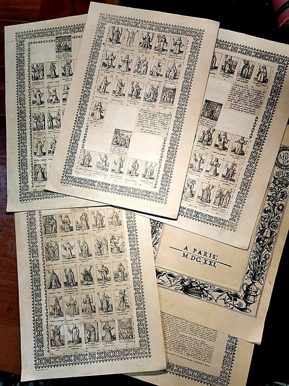 KALENDRIER JOURNAL PERPETUEL 20 tavole REPRINT dell'opera del 1621