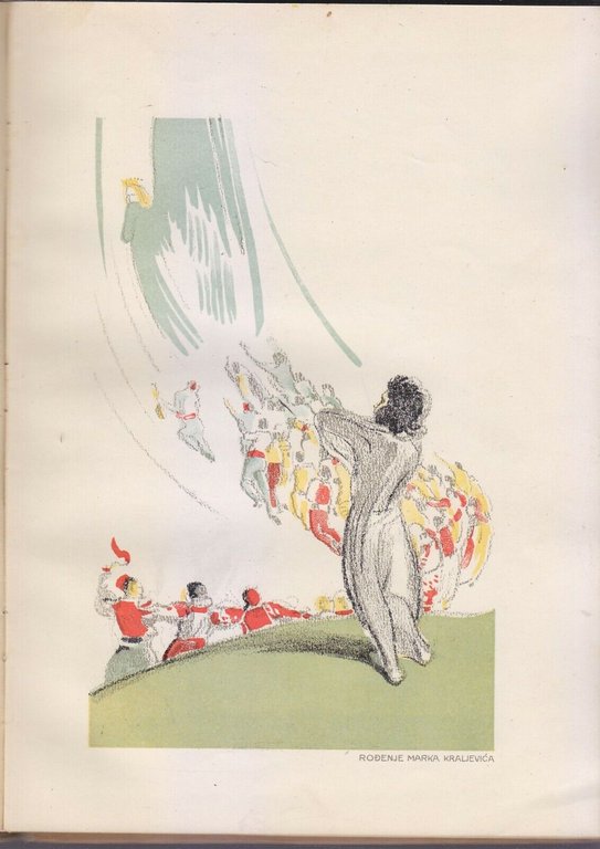 KRALJEVIC MARKO NARODNE PJESME 1916 Matica libro poesie illustrato serbo …