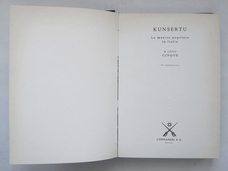 KUNSERTU LA MUSICA POPOLARE IN ITALIA di Luigi Cinque 1977 …