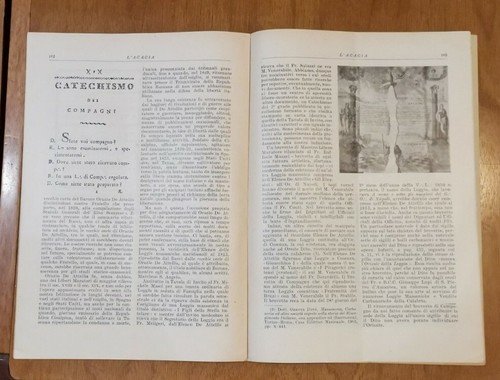 L'ACACIA MASSONICA Anno 3 Numero 1 Gennaio 1949 Rivista Mensile …