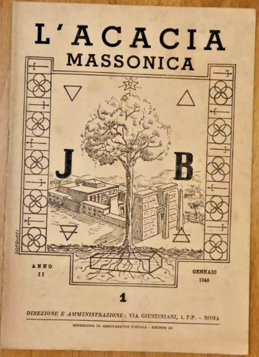 L'ACACIA MASSONICA Anno II Numero 1 Gennaio 1948 Rivista Massoneria …