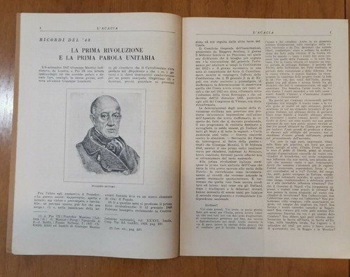 L'ACACIA MASSONICA Anno II Numero 1 Gennaio 1948 Rivista Massoneria …