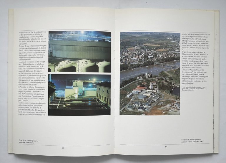 L'ACQUA FERRARA IERI OGGI DOMANI 1990 libro consorzio intercomunale