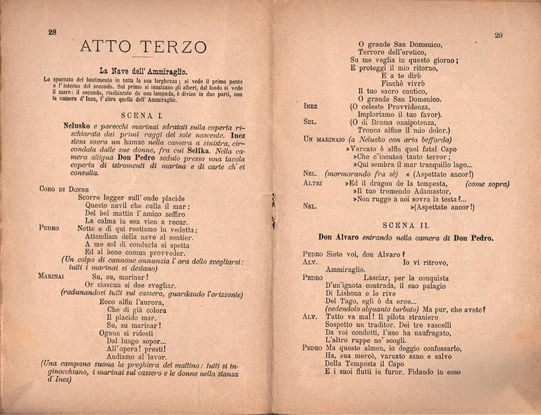 L'AFRICANA di Meyerbeer Opera in 5 atti Scribe 1900 Ricordi …