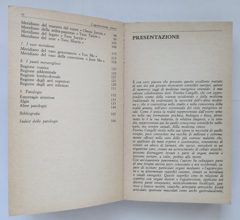 L'AGOPRESSIONE CINESE di Fiorino Cangelli 1978 Sansoni Libro medicina tradizione
