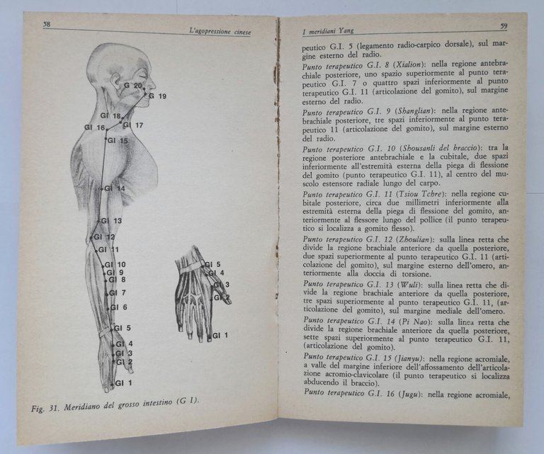L'AGOPRESSIONE CINESE di Fiorino Cangelli 1978 Sansoni Libro medicina tradizione