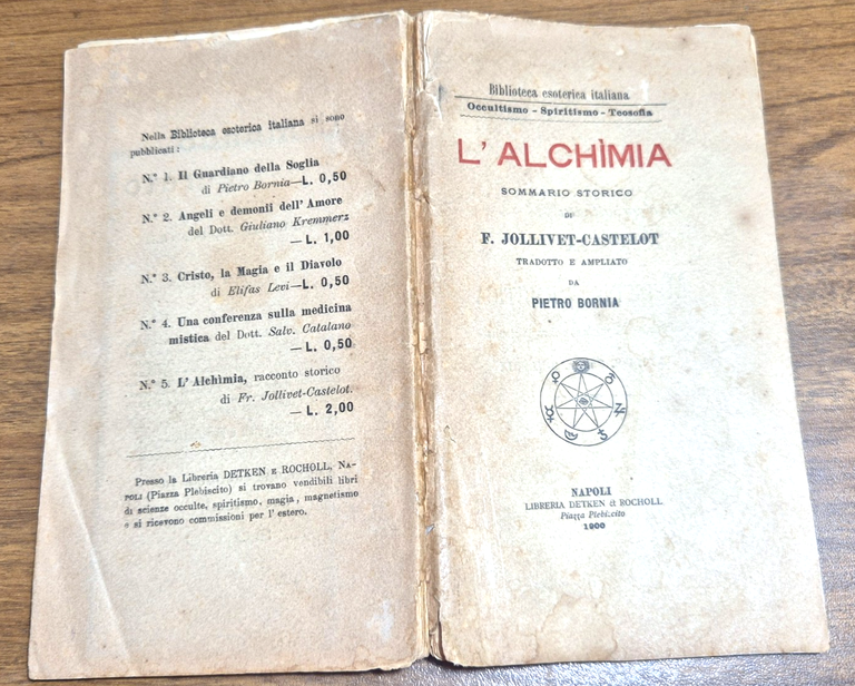 L'ALCHIMIA sommario storico di F Jollivet Castelot 1900 Detken e … | Immagine Gallery 2