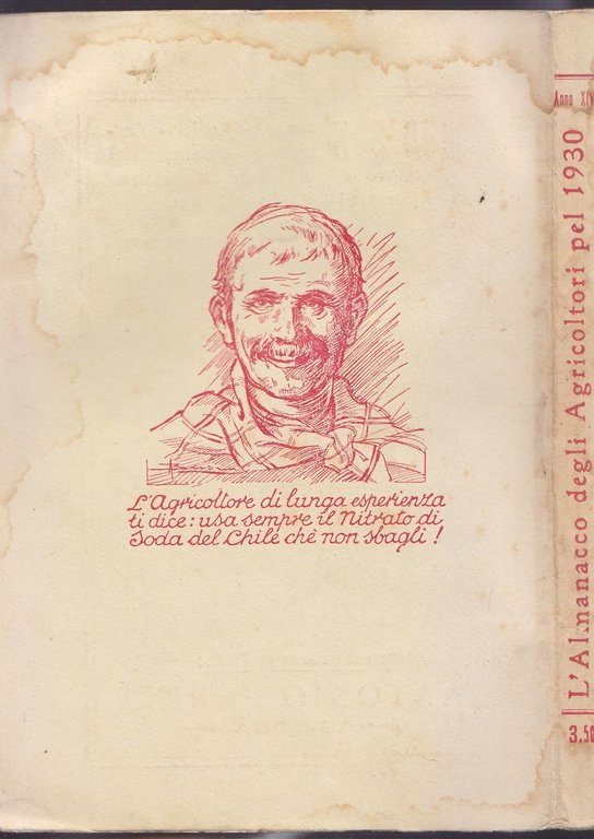 L'ALMANACCO DEGLI AGRICOLTORI 1930 la rivista agricola editrice libro vintage