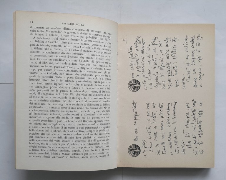 L'ALMANACCO DI Salvator GOTTA 1958 Mondadori libro autobiografia