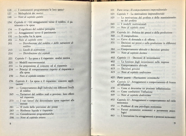 L'ANALISI PSICOLOGICA DEL COMPORTAMENTO ECONOMICO di George Katona 1964 Libro | Immagine Gallery 5