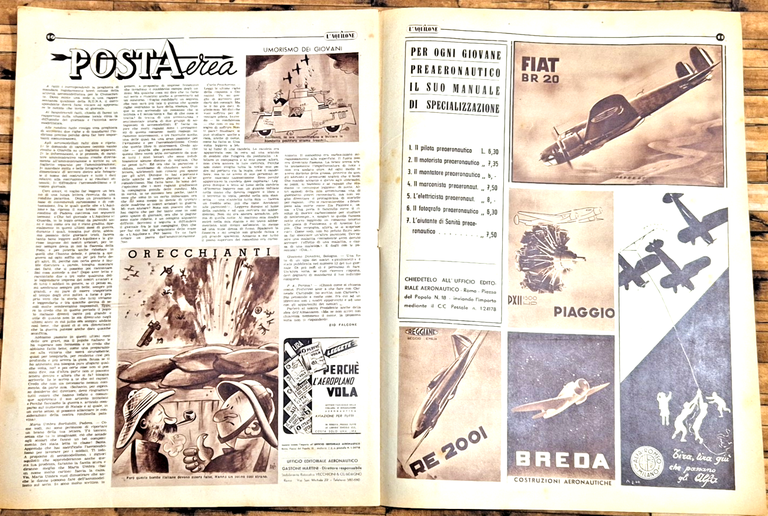 L'AQUILONE settimanale per giovani 1941 ANNATA completa 51 numeri aerei … | Immagine Gallery 10