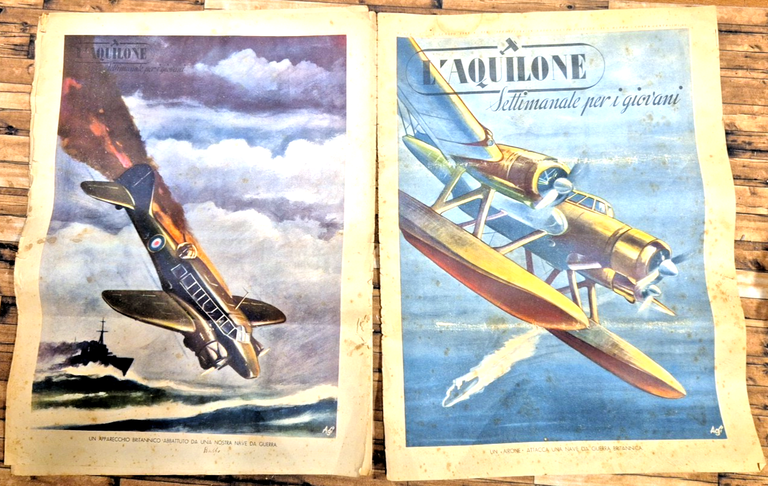 L'AQUILONE settimanale per giovani 1941 ANNATA completa 51 numeri aerei … | Immagine Gallery 18