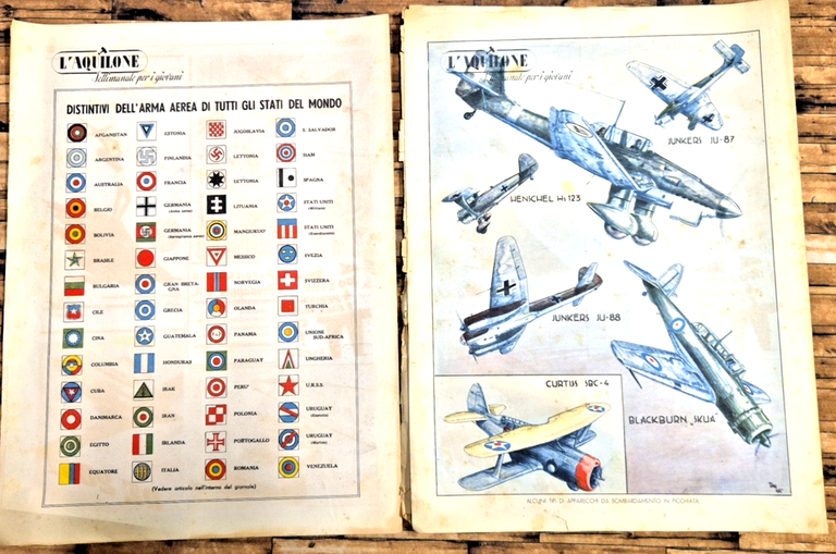 L'AQUILONE settimanale per giovani 1941 ANNATA completa 51 numeri aerei … | Immagine Gallery 20