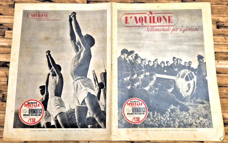 L'AQUILONE settimanale per giovani 1941 ANNATA completa 51 numeri aerei … | Immagine Gallery 21