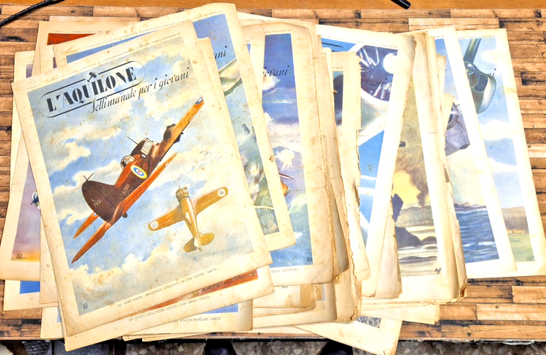 L'AQUILONE settimanale per giovani 1941 ANNATA completa 51 numeri aerei … | Immagine Gallery 23
