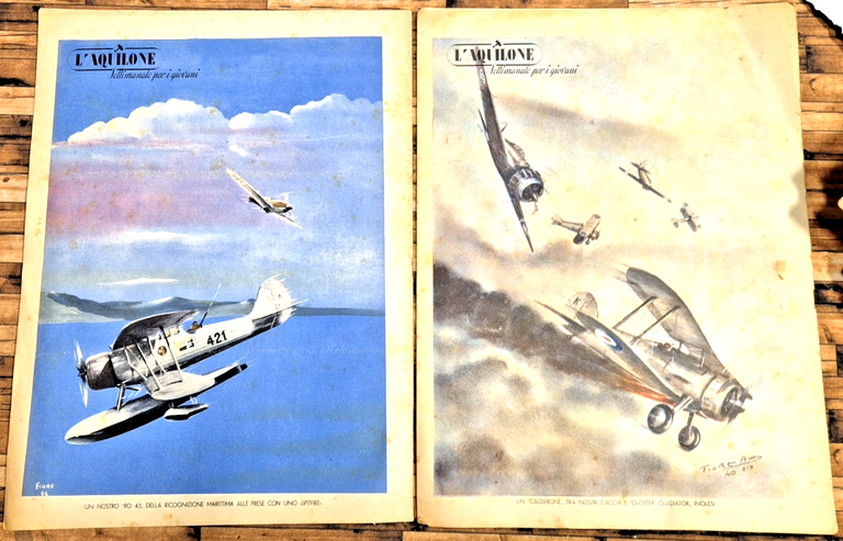 L'AQUILONE settimanale per giovani 1941 ANNATA completa 51 numeri aerei … | Immagine Gallery 5