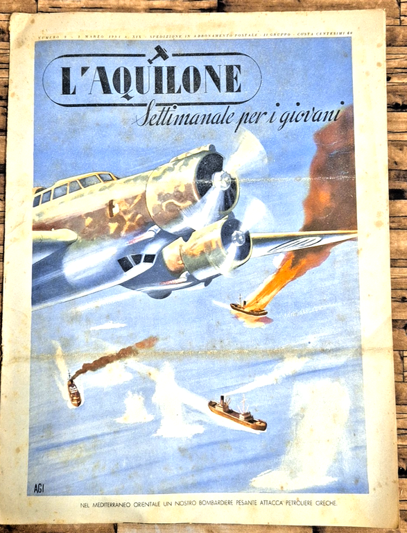 L'AQUILONE settimanale per giovani 1941 ANNATA completa 51 numeri aerei … | Immagine Gallery 6