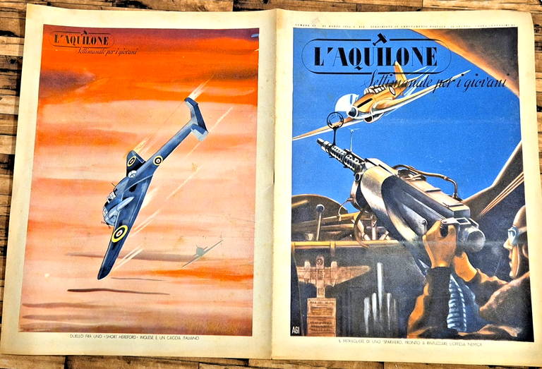 L'AQUILONE settimanale per giovani 1941 ANNATA completa 51 numeri aerei … | Immagine Gallery 9