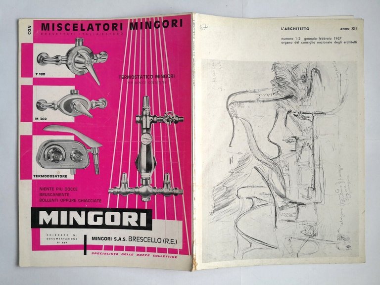 L'ARCHITETTO anno 12 Numero 1 - 2 1967 Rivista Consiglio …