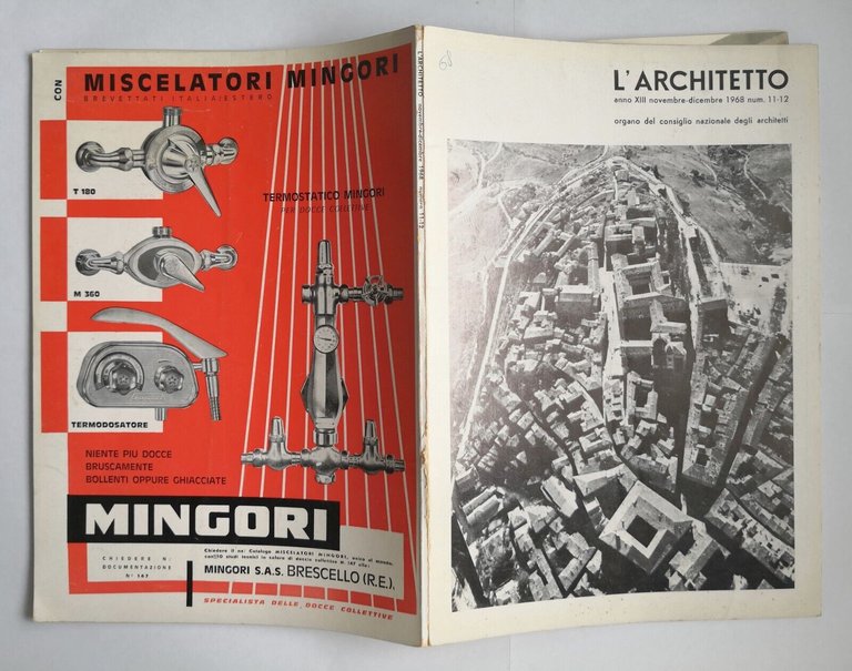 L'ARCHITETTO anno 13 Numero 11 - 12 1968 rivista Consiglio …