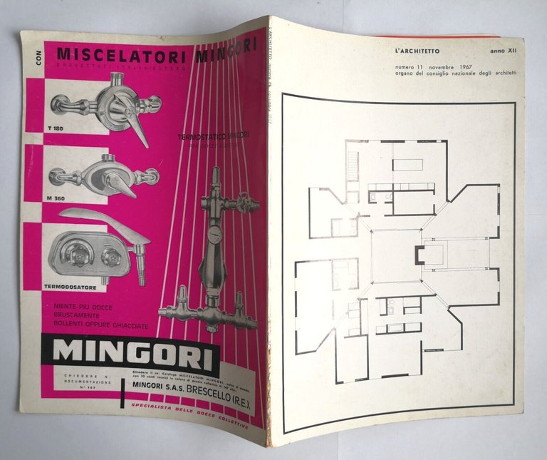 L'ARCHITETTO Numero 11 novem 1967 Rivista Organo Consiglio Nazionale Architetti