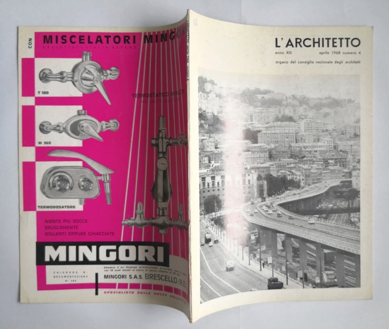 L'ARCHITETTO Numero 4 aprile 1968 Rivista Organo Consiglio Nazionale Architetti