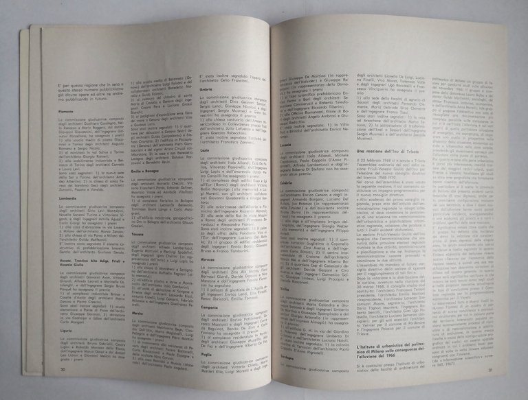 L'ARCHITETTO Numero 4 aprile 1968 Rivista Organo Consiglio Nazionale Architetti