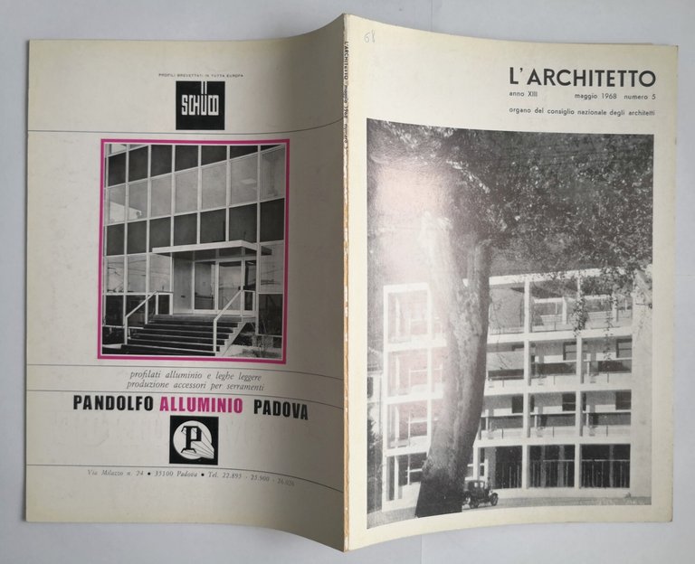 L'ARCHITETTO Numero 5 maggio 1968 Rivista Consiglio Nazionale degli Architetti