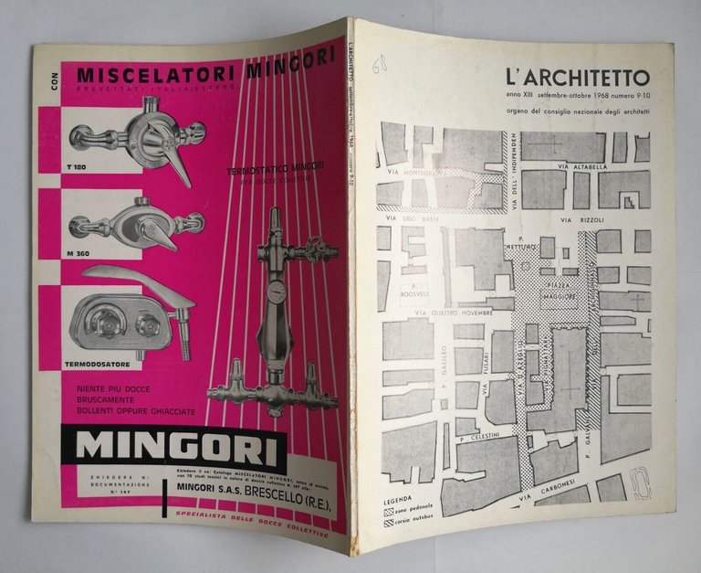 L'ARCHITETTO Numero 9 10 1968 Rivista Organo Consiglio Nazionale Architetti