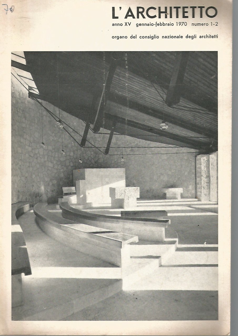 L'ARCHITETTO rivista gennaio febbraio 1970 architettura giornale