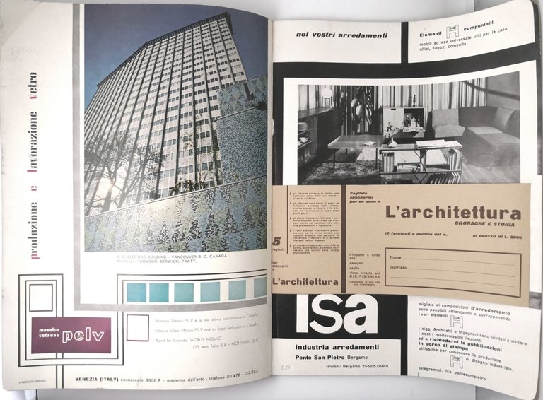 L'ARCHITETTURA CRONACHE E STORIA Numero 24 ottobre 1957 Etas Rivista …