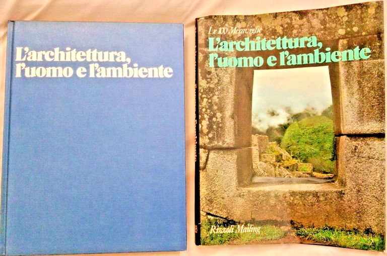 L'ARCHITETTURA UOMO E AMBIENTE 1978 Rizzoli Mailing libro arte meraviglie
