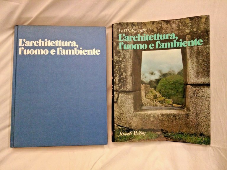 L'ARCHITETTURA UOMO E AMBIENTE 1978 Rizzoli Mailing libro arte meraviglie …