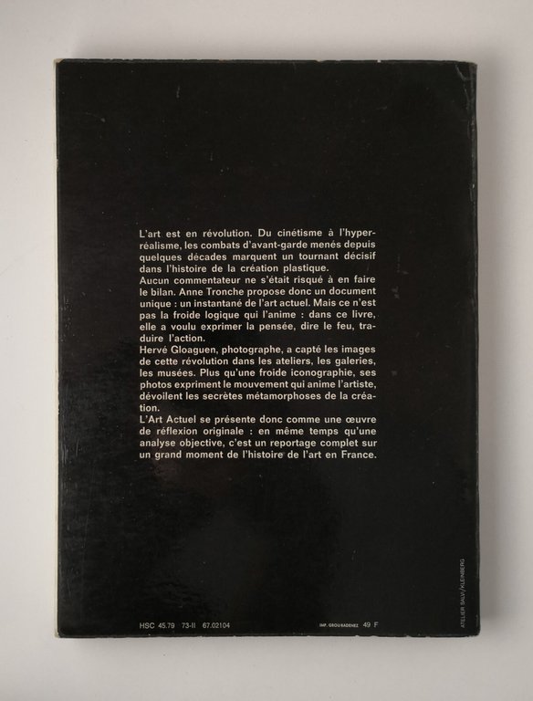 L'ART ACTUEL EN FRANCE di Anne Tronche e Herve Gloaguen …