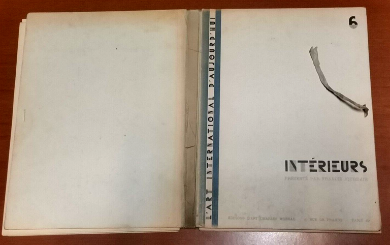 L'ART INTERNATIONAL D'AUJOURD'HUI - INTERIEURS Francis Jourdain 1928 Tavole