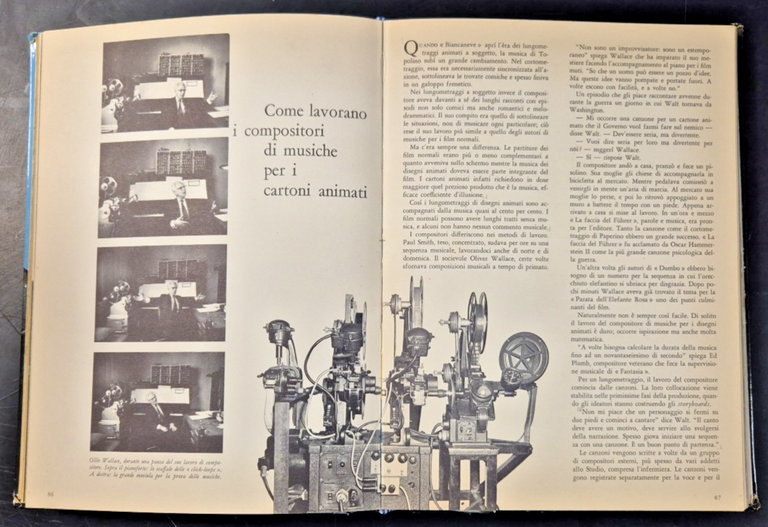 L'ARTE DEI CARTONI ANIMATI di Walt Disney 1960 Mondadori Libro …