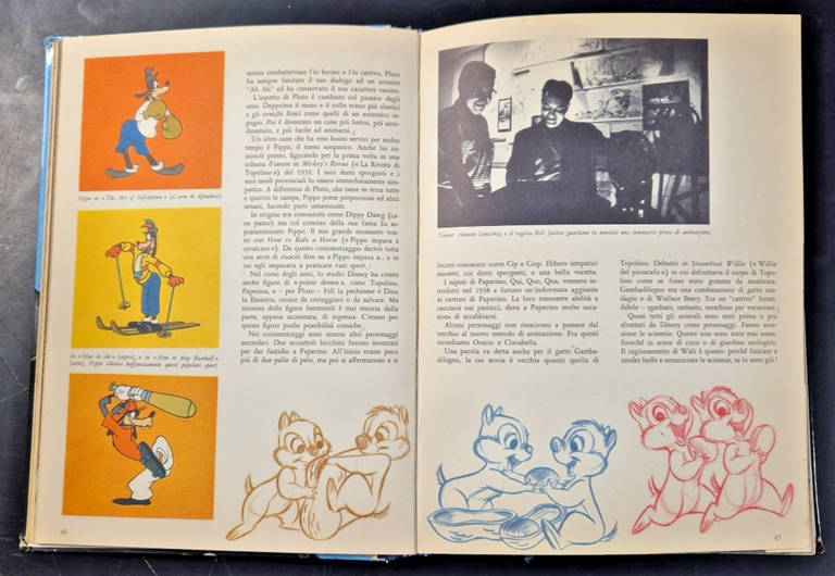 L'ARTE DEI CARTONI ANIMATI di Walt Disney 1960 Mondadori Libro …