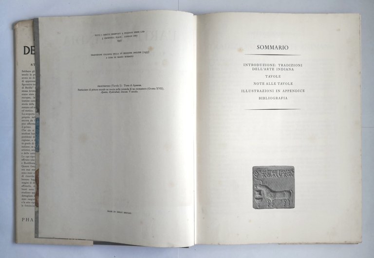 L'ARTE DELL'INDIA di Stella Kramrisch 1957 Phaidon Press Sansoni Libro …