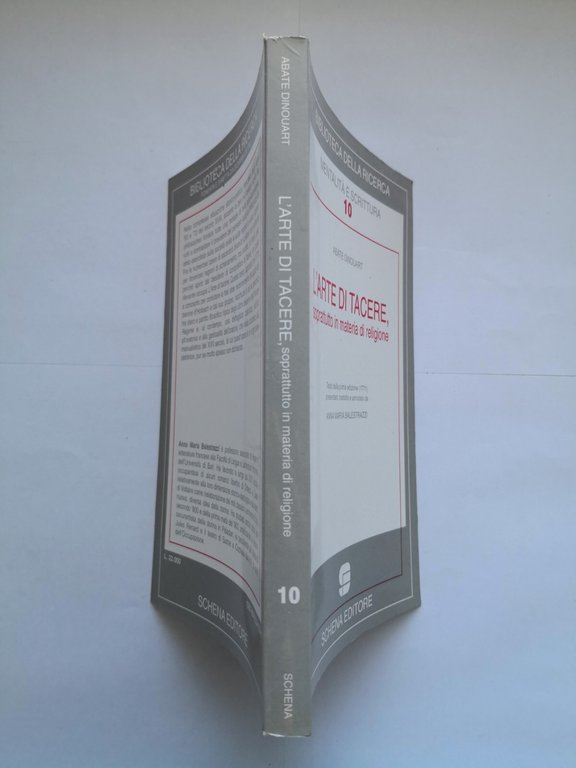 L'ARTE DI TACERE soprattutto in materia religione di Dinouart 2000 …