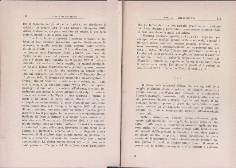 L'ARTE DI UCCIDERE Gino Raya 1970 Editrice Ciranna Libro