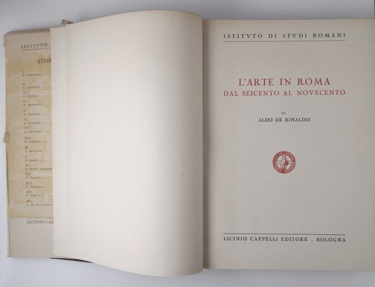L'ARTE IN ROMA dal seicento al novecento di Aldo De …