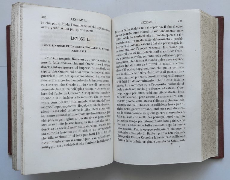 L'ARTE POETICA DI ORAZIO De Dato 1860 + L'OSSERVATORE Gasparo …