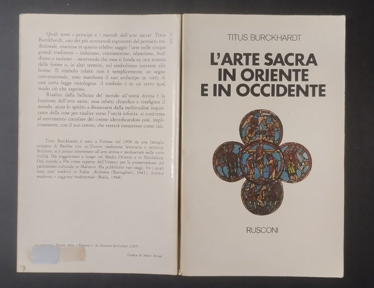 L'ARTE SACRA IN ORIENTE E IN OCCIDENTE di Titus Burckhardt …