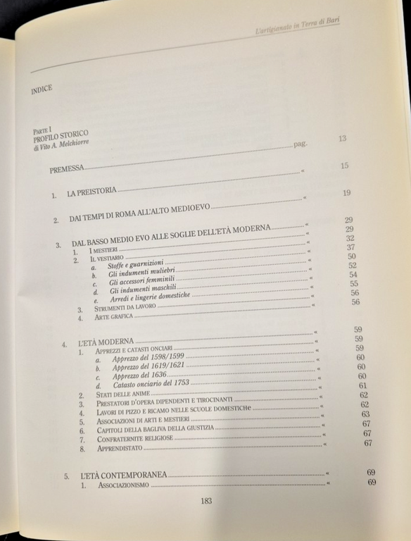 L'ARTIGIANATO IN TERRA DI BARI Vito Melchiorre e Pasquale Mele …