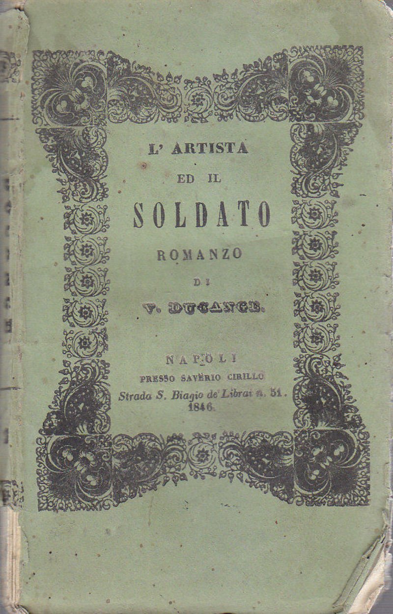 L'ARTISTA ED IL SOLDATO Volume 2 di Vittorio Ducange 1846 …