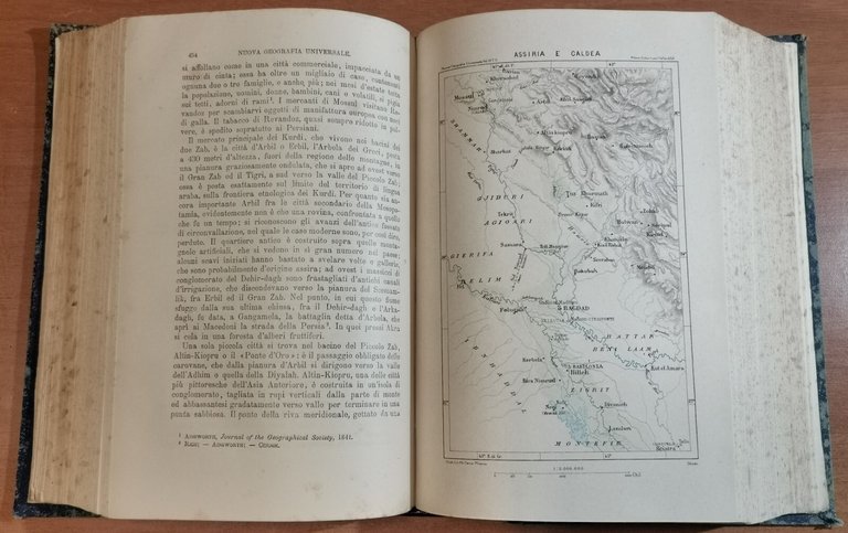 L'ASIA ANTERIORE Arabia Turchia di Eliseo Reclus 1891 Libro Antico …