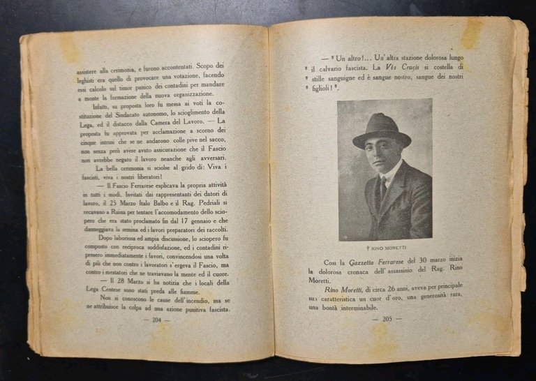 L'AVVENTO DEL FASCISMO CRONACHE FERRARESI di Forti e Ghedini 1922 …